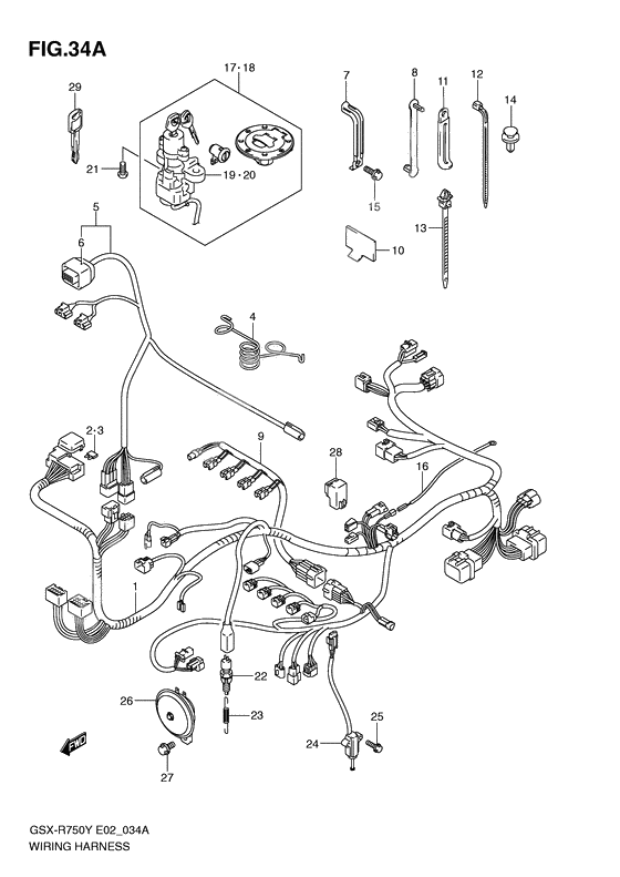 Wiring harness              

                  Model k2