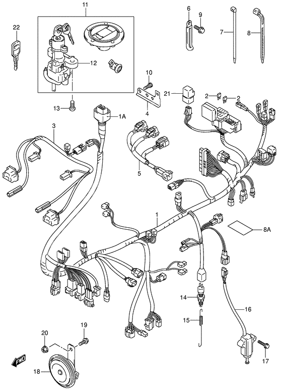 Wiring harness              

                  Sv1000s/s1/s2