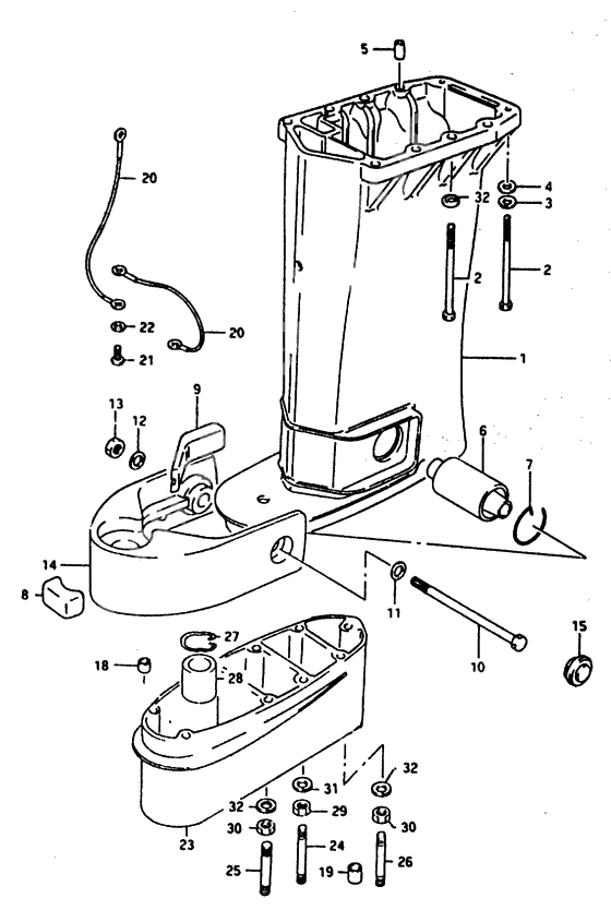 Drive shaft housing