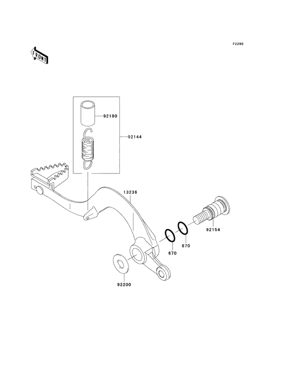 Педаль тормоза