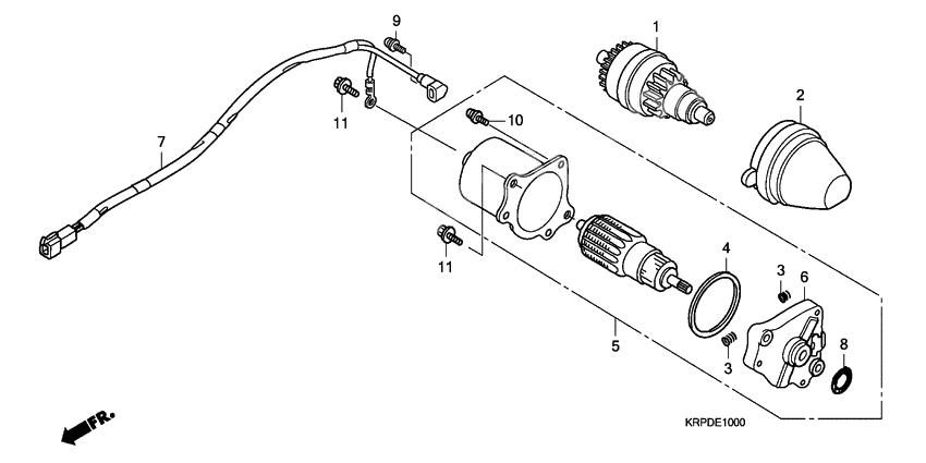 Starting motor