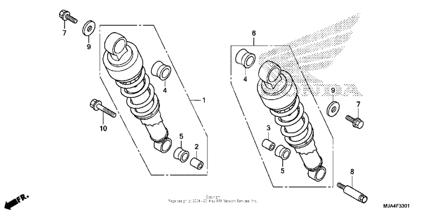 Rear shock absorber (2)