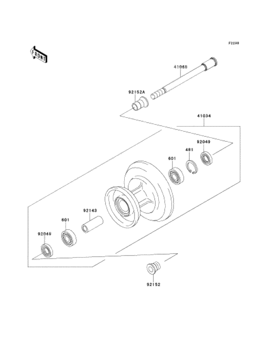 Front hub