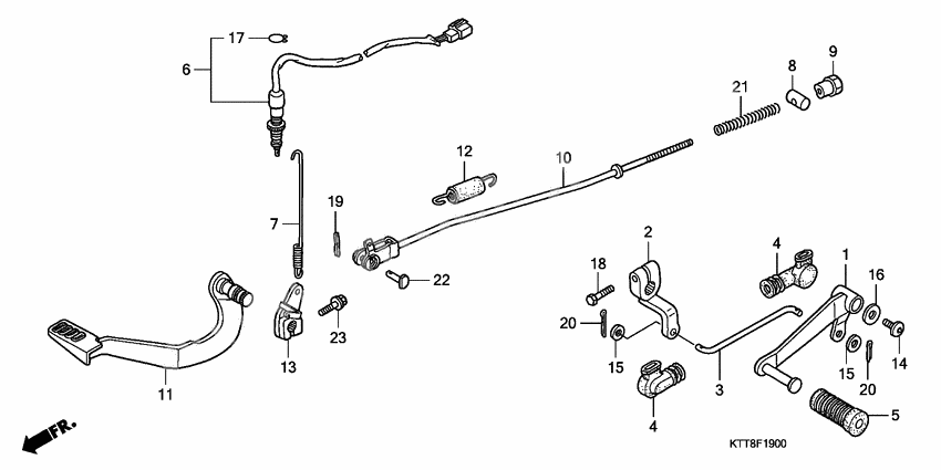 Brake pedal assy