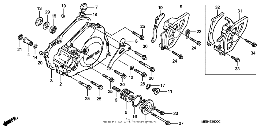 Left crankcase cover