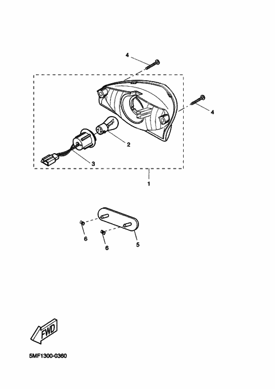 Taillight unit ass`y