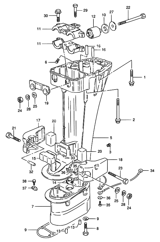 Drive shaft housing