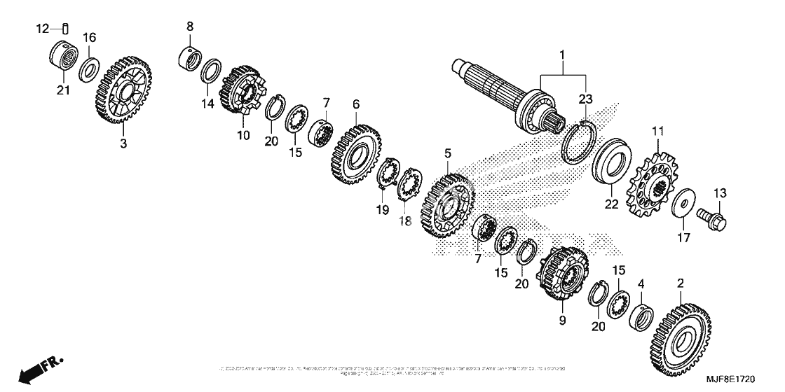 Transmission (ctx700nd) (countershaft)