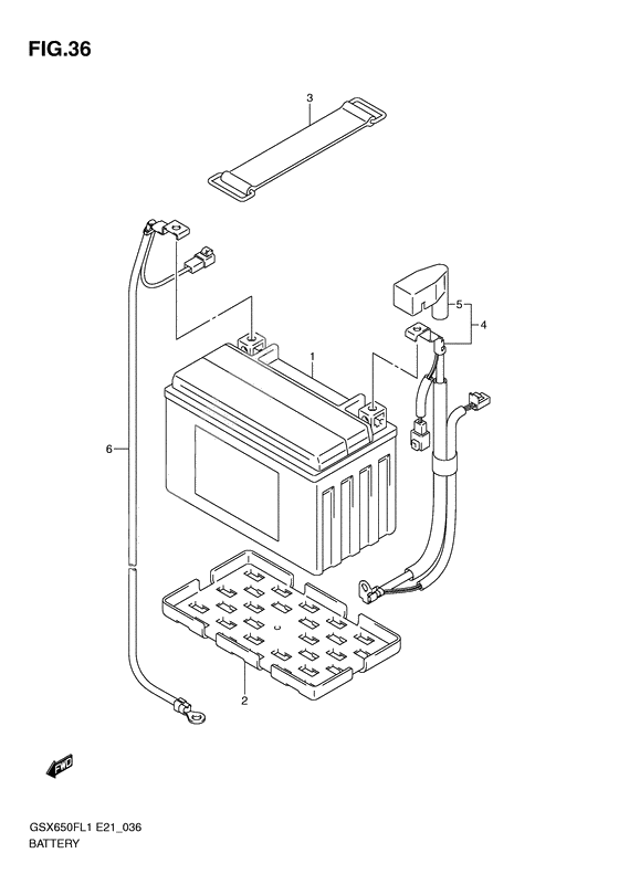 Battery              

                  Gsx650fal1 e21