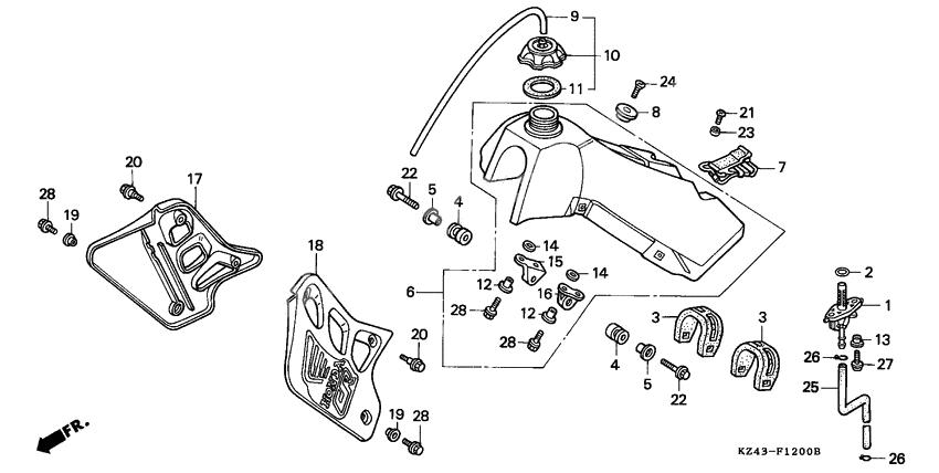 Tank fuel              

                  CR125RL