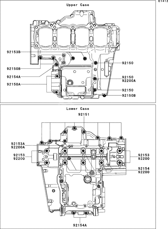 Crankcase bolt pattern