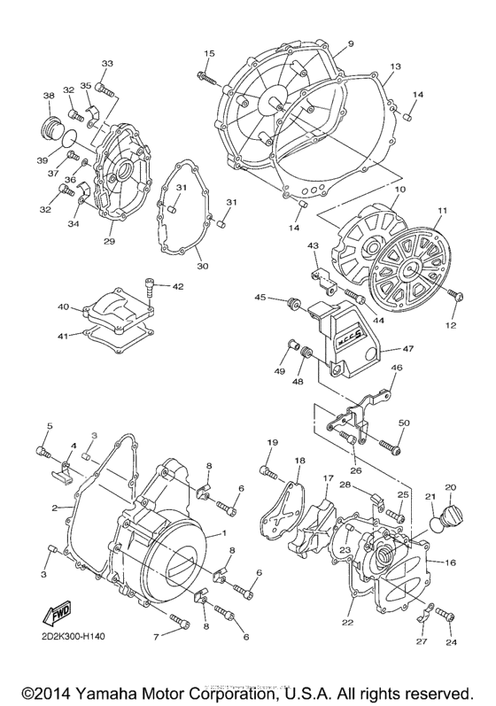 Crankcase cover              

                  1