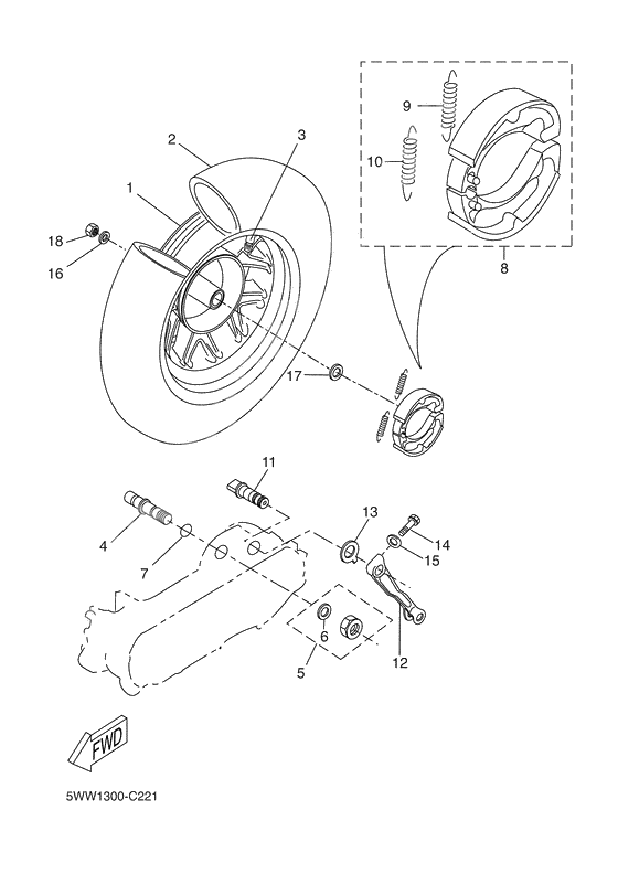 Rear wheel