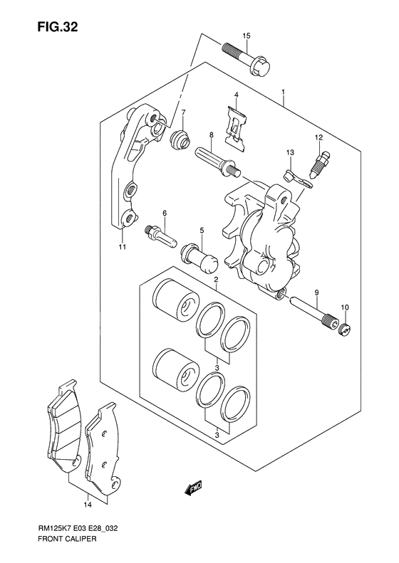 Front caliper