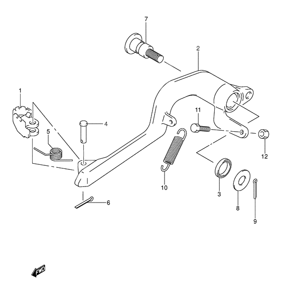 Front brake caliper