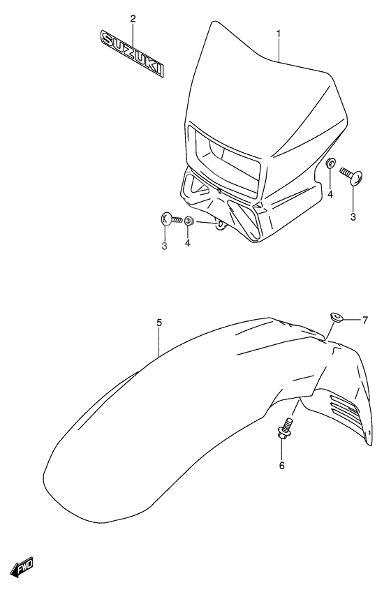 Headlamp housing              

                  Model k3/k4