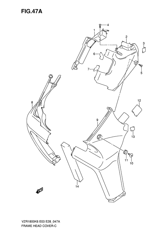 Frame head cover              

                  Vzr1800zk7/zk8/zk9/zl0