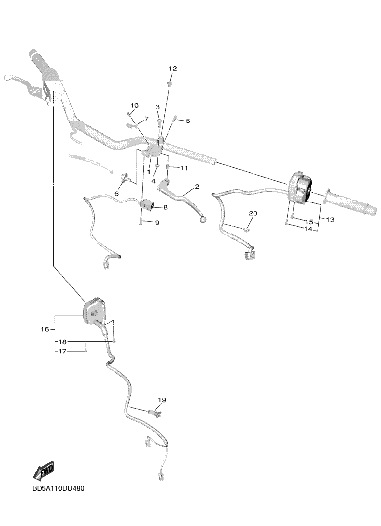 HANDLE SWITCH AND LEVER