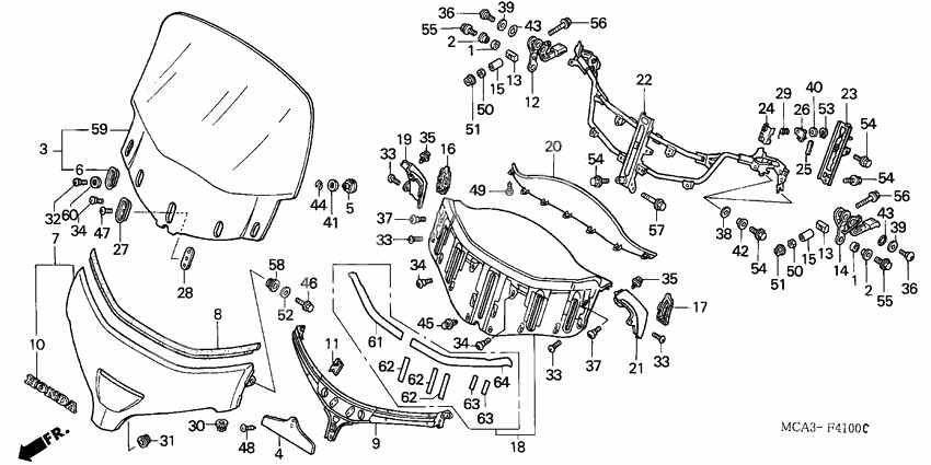Headlamp assy              

                  GL1800A1/A2/A 3