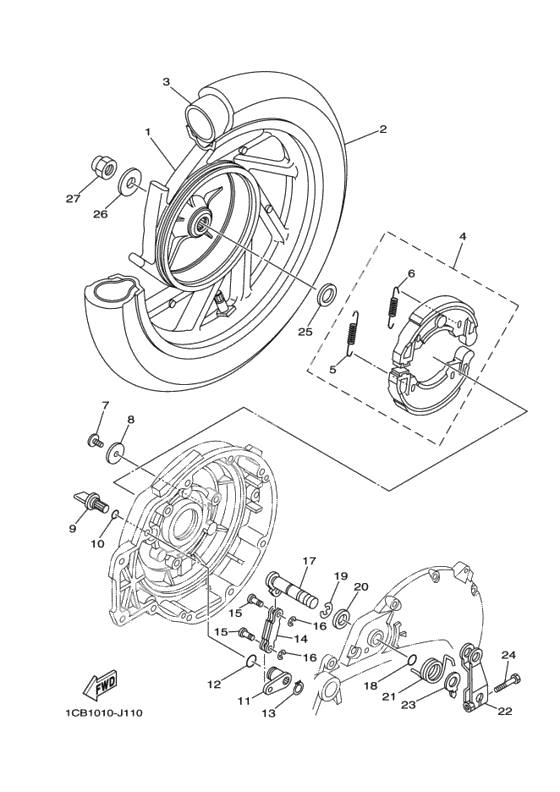 Заднее колесо