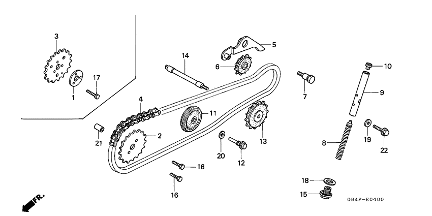 Cam chain/tensioner