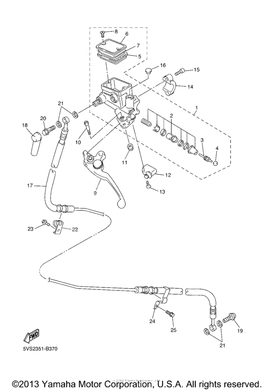 Front master cylinder              

                  2