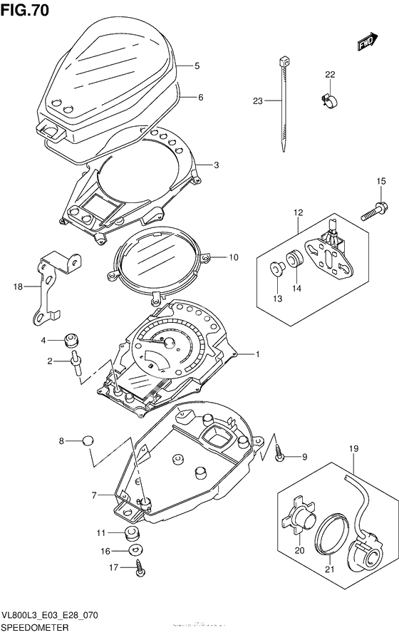 Speedometer (Vl800L3 E28)