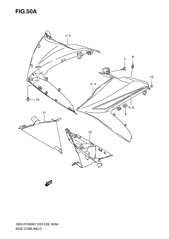 Side cowling              

                  Model k8