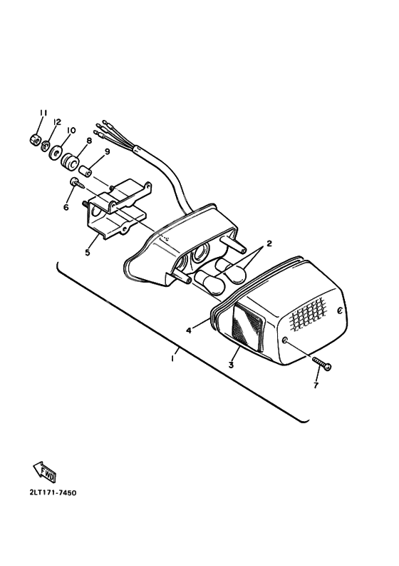 Taillight unit ass`y
