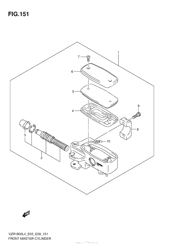 Передний тормозной цилиндр (Vzr1800L4 E28)