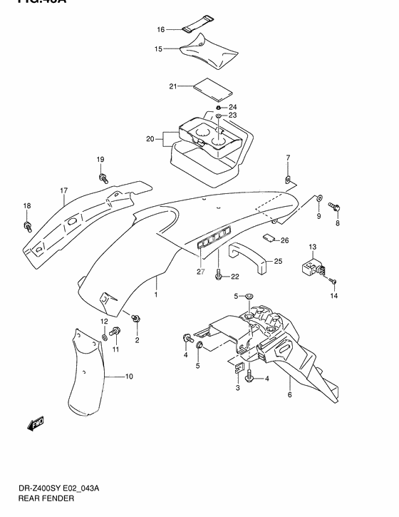 Rear fender              

                  Model k2/k3