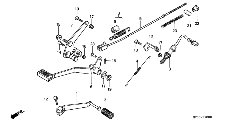 Brake pedal assy