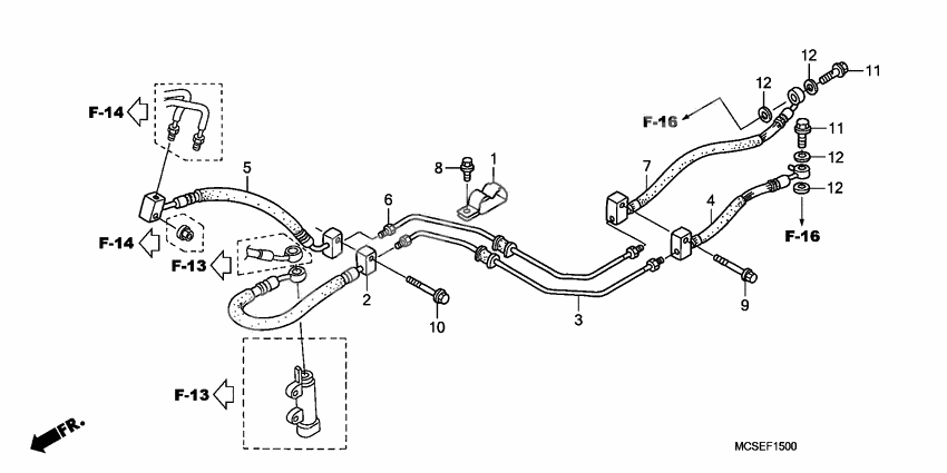 Rear brake hose              

                  ST1300
