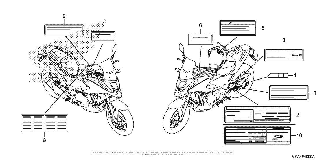 Информационные наклейки