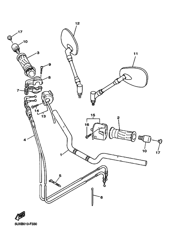 Steering Handle, Cable