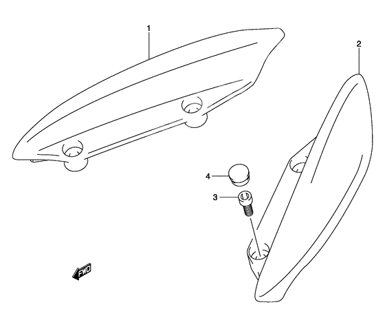 Pillion rider handle              

                  Model k4