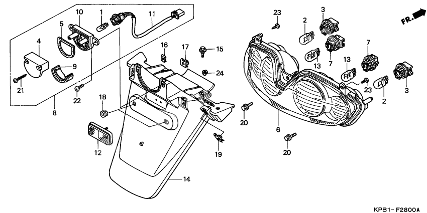 Taillight/rear fender