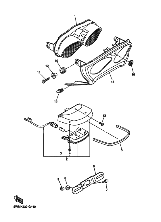 Taillight unit ass`y
