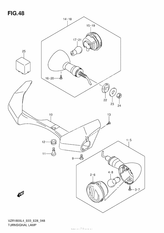 Turnsignal Lamp (Vzr1800L4 E03)