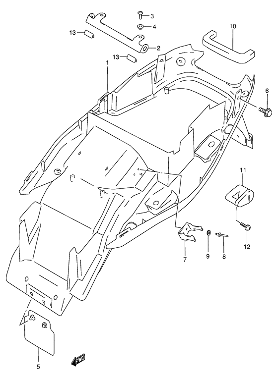 Rear fender