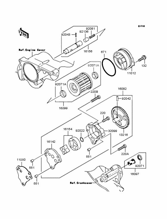 Oil pump/oil filter