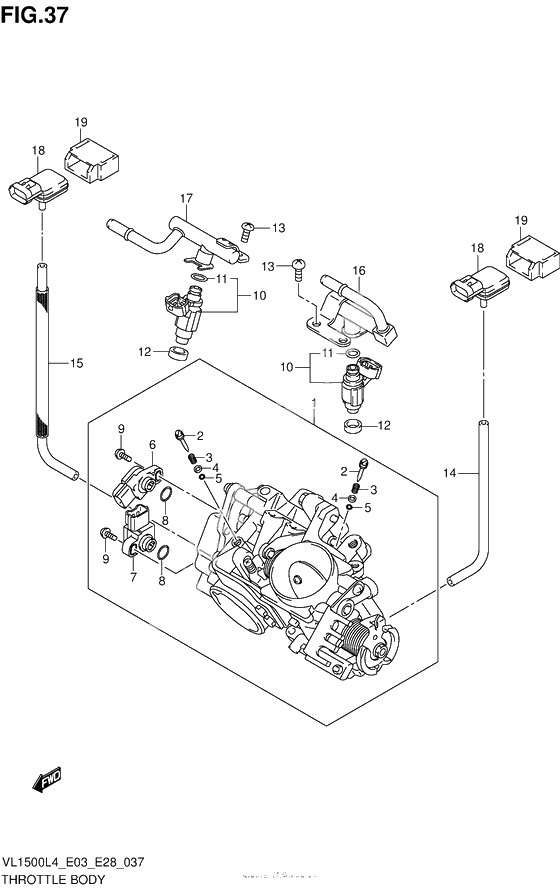 Throttle Body (Vl1500L4 E28)