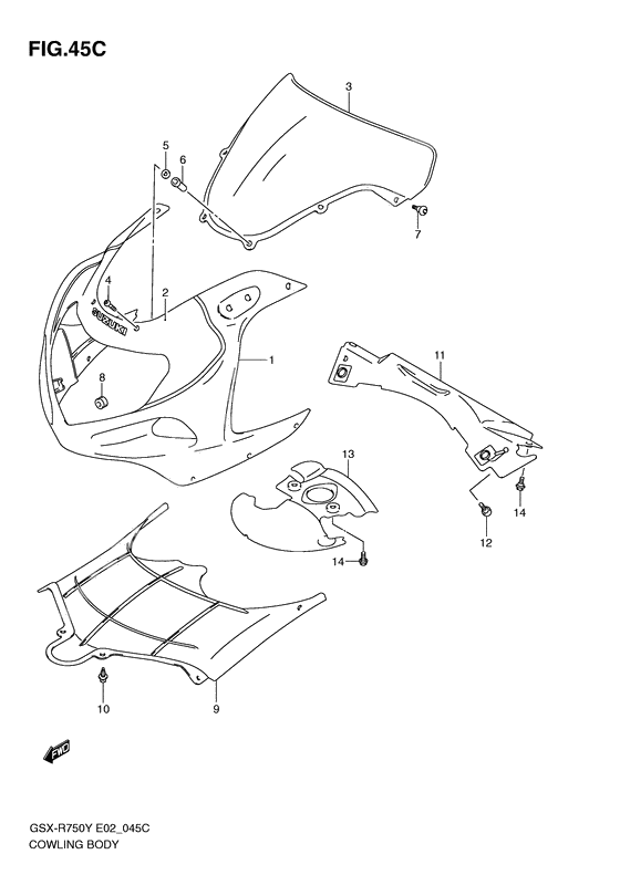 Cowling body              

                  Model k3