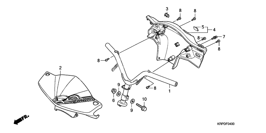 Steering handle/handle co ver