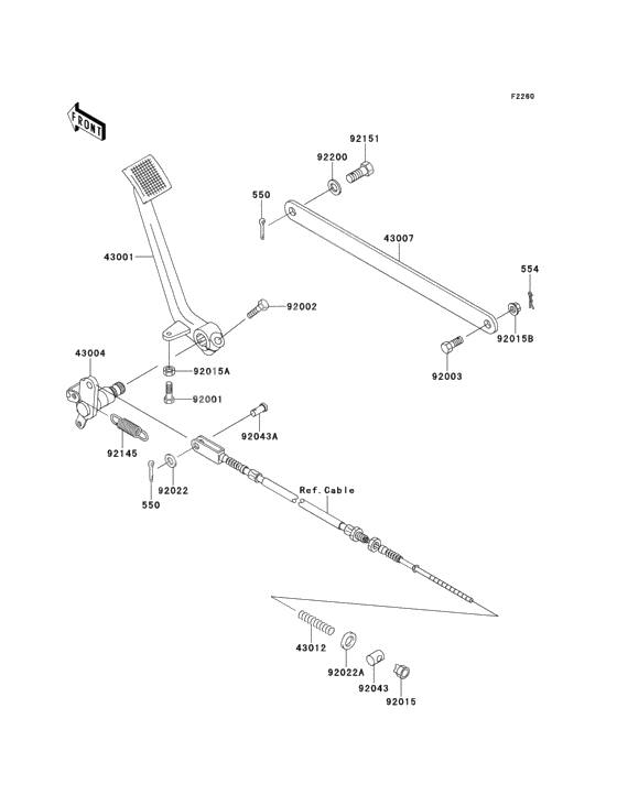 Педаль тормоза