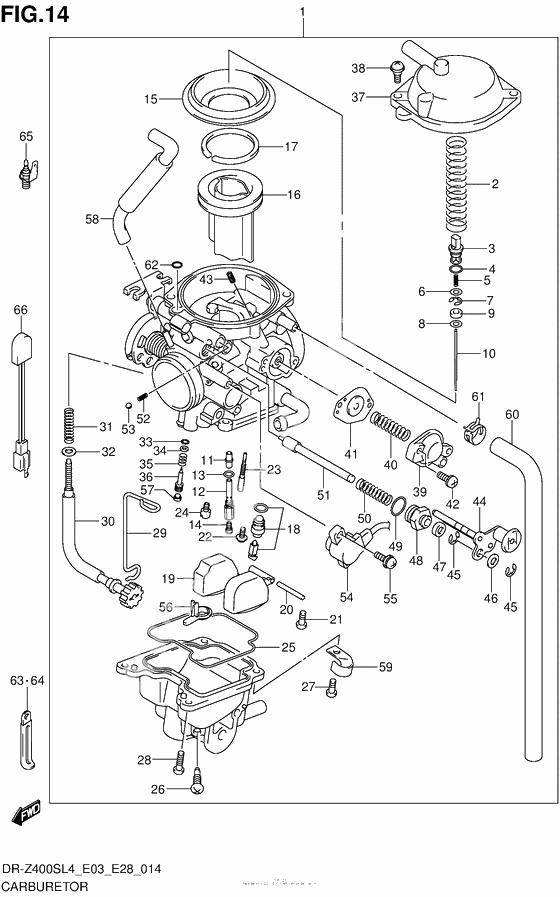 Carburetor (Dr-Z400Sl4 E33)