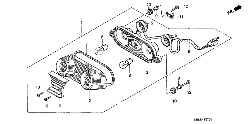 Taillight unit ass`y