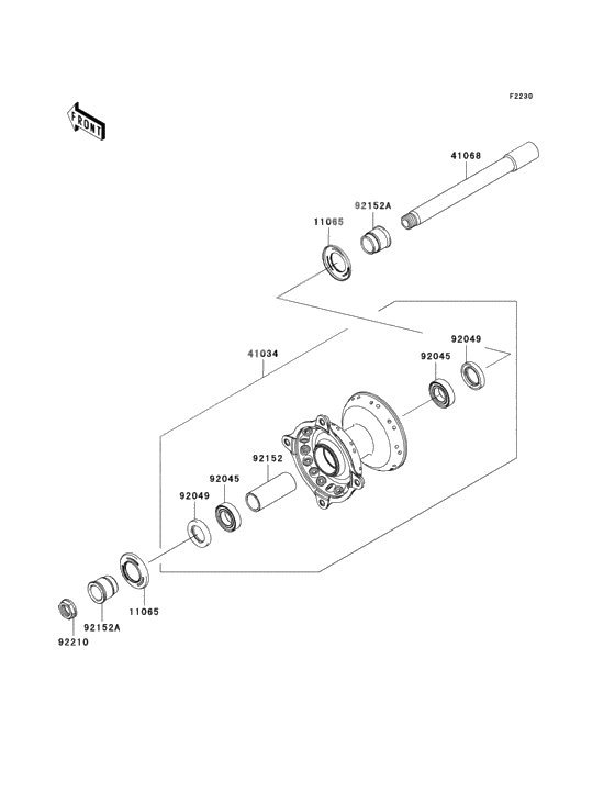 Front hub