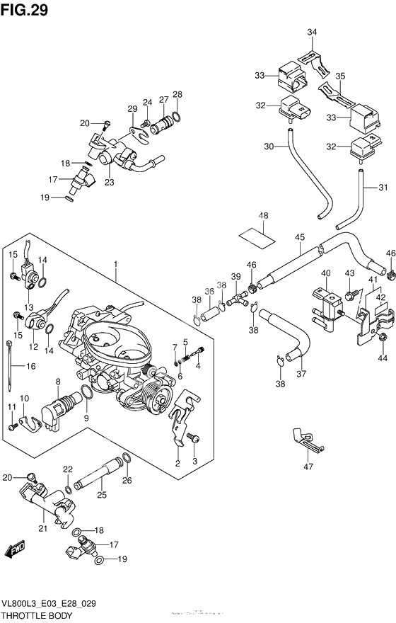 Throttle Body (Vl800L3 E33)