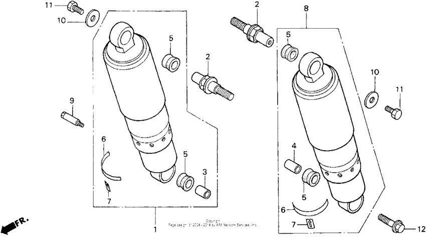 Rear shock absorber